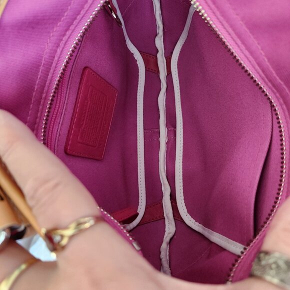 Euc Vintage Coach Hampton Y2K Daisy Pink Handbag Satche Pursel - Picture 13 of 14